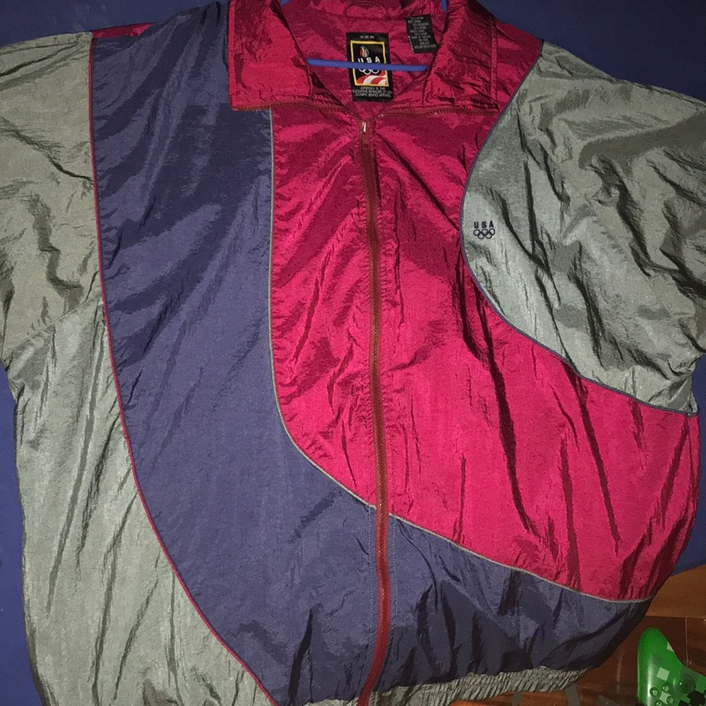 USA Olympic vintage track suit.